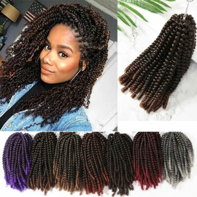 3 Paquetes Trenzas de Ganchillo Ombre Giro Primavera Trenzado Natural Cabello Como Humano Suave Foto 1 de 4