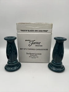 Fiestaware Juniper Y2K Tapered Candlesticks Fiesta HLC 2000-2001 (NEW IN BOX)@@@ - Picture 1 of 4