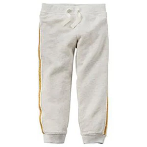 Carter's Girl Sparkle Stripe Neon Pink French Terry Joggers (4 Kids) - Picture 1 of 1