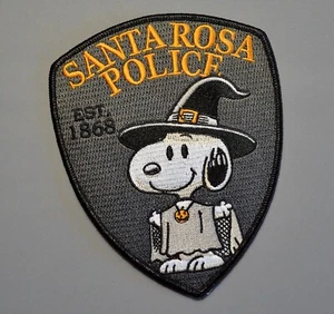 Santa Rosa California Police Halloween 2024 Snoopy Novelty Patch ++ Mint CA - Picture 1 of 1