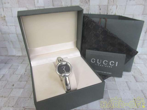 GUCCI 1400L Quadrante Nero Orologio Quarzo Donna Orologio da Polso Accessori con Etichetta