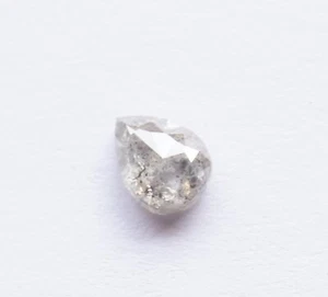 Diamante sfuso naturale taglio rosa colore grigio pera I3 purezza 5,40 mm 0,5... - Foto 1 di 10