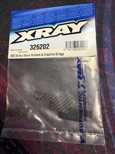XRay XB2’24 Aluminum Servo Holders & Graphite Bridge 326202 - Picture 1 of 2
