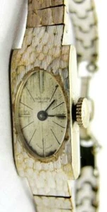 Reloj Favre Leuba Genève enchapado en oro para damas mecánico hecho en Suiza desgaste de metal - Imagen 1 de 12