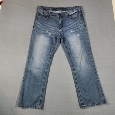 Xtreme Couture Jeans Men 36x30 Relaxed Baggy Fit Embroidered Cyber Flap Pockets  - Image 1 of 4