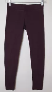 Aerie Chill Play Move Women's Dark Purple Stretch Cropped Leggings Size XS-S - Picture 1 of 10