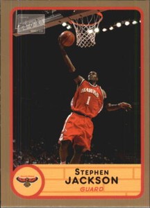 2003-04 Topps Bazooka Basketball Gold Parallel #153 Stephen Jackson