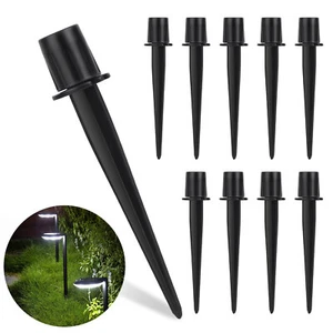 10pcs Solar Light Ground Spikes 5.3'' Garden Landscape Lamp Stakes - Picture 1 of 5