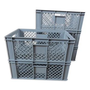 5 x Bäckereikiste Transportkiste Brötchenbox Gitterbox grau Höhe 23 cm NEU - Bild 1 von 1