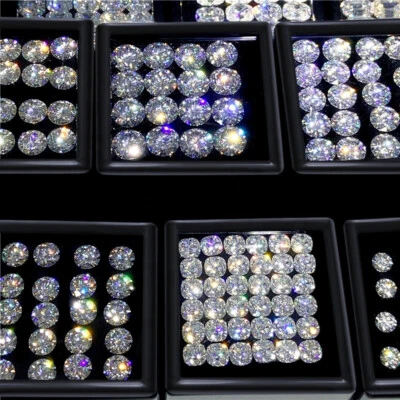 Piedras sueltas de moissanita con certificación GRA D VVS1 todos los tamaños Foto 1 de 4