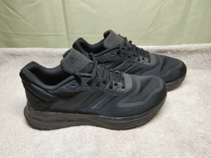Adidas Duramo (PWJ001004) Mens Shoes SIZE 9 Black Athletic Lace-Ups - Picture 1 of 11