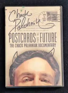 POSTCARDS FROM THE FUTURE/Chuck Palahniuk Documentary/2003 FLATSIGNED Box Set - Picture 1 of 3