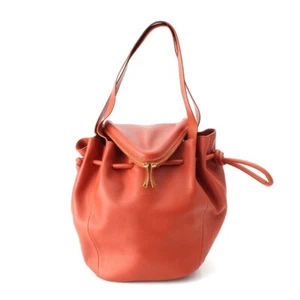 Bolso de hombro BOTTEGAVENETA de cuero con cordón y cordón naranja - Imagen 1 de 15