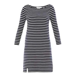 velvet by GRAHAM & SPENCER Yennie Ponti Stripe Dress Sz L - Picture 1 of 9