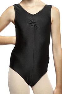 ROCH VALLEY Black Nylon Lycra Sleeveless Leotard. Ballet, Tap, Jazz. ALL sizes! - Picture 1 of 2
