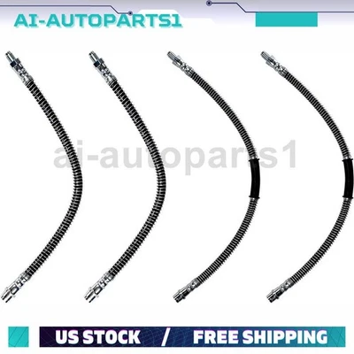 4pcs Front Rear Brake Hydraulic Hose For 2007 2008 2009 2010 Mercedes-Benz CL550 - Image 1 of 4