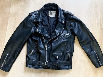 Chaqueta motera de cuero vintage de AMI London M  Foto 1 de 4