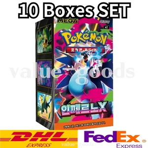 [10 SCATOLE SET] Pokemon Card Mega Expansion Pack Inferno X Booster box M2 Coreano - Foto 1 di 5
