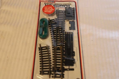HO Scale Life-Like, #4 Left Hand Remote Control Switch, Brass Code 100 BNOS - Image 1 of 3