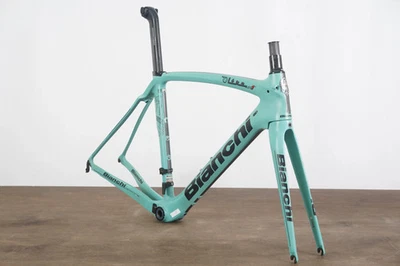 Cuadro de carretera con freno de llanta de carbono Bianchi Oltre XR1 54 cm Foto 1 de 4