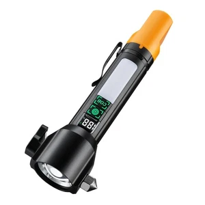 Car Window Breaker Seatbelt Cutter with LED Flashlight, Rechargeable Emergenc... - Bild 1 von 7