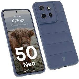 Handyhülle für Motorola Edge 50 Neo Bizon Case Cover Schutz Hülle Dunkelblau - Zdjęcie 1 z 7
