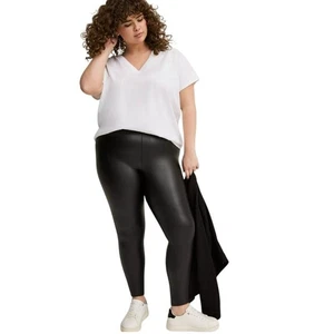 Torrid Women's Full-Length Faux Leather Legging Black Size 2 2X with Pockets - Picture 1 of 6