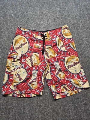 Pantalones Cortos COLUMBIA PFG Para Hombres 34 Peces Responsablemente Rojo Tambor Ale América Foto 1 de 4