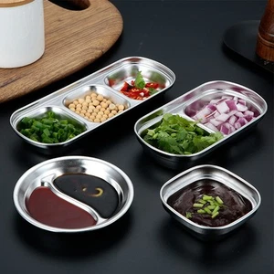 Multi Compartment Sauce Dish Set for Nuts and Appetizers 11 2x11 2x2cm - Picture 1 of 19