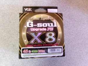 45 Pfund YGK Real Sports G-Soul Upgrade PE x 8 Geflochtene Angelschnur 200m-222yds - Bild 1 von 1