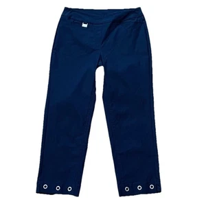 Pantalones cortos Lulu-B talla 4 azul marino dobladillo elástico abertura - Imagen 1 de 8