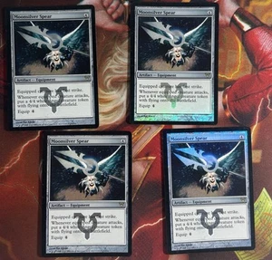 Moonsilver Spear x4 4x Prerelease Promos PLAYSET Colorless Artifact MTG NM - Picture 1 of 5