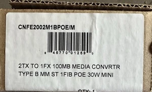 Comnet CNFE2002M1BPoE/M Mini PoE 10/100 Mbps Media Converter - Picture 1 of 2