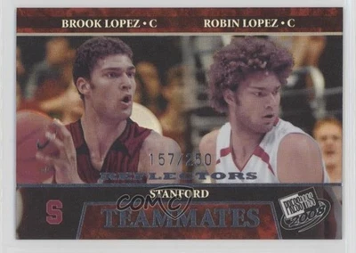 Press Pass Teammates Silver Reflectors 2008/250 Brook Lopez Robin #55 Rookie RC Foto 1 de 2