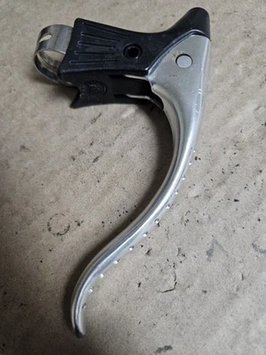 80er Modolo Flash ONE Bremshebel, Non-Aero, gebohrt, silber, OHNE Hauben - Bild 1 von 4