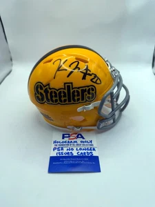 KALEB JOHNSON Pittsburgh Steelers SIGNED Custom Speed Mini HELMET PSA COA - Picture 1 of 1