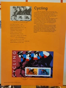 1996-97 Cycling Pair- First day issue ...Flag Over Porrch..marian Botánica Print - Picture 1 of 3