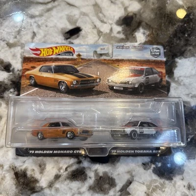 Hot Wheels Prem. Car Culture Paquete de 2 Holden Monaro GTS '73, '77 Holden Torana A9X Foto 1 de 4