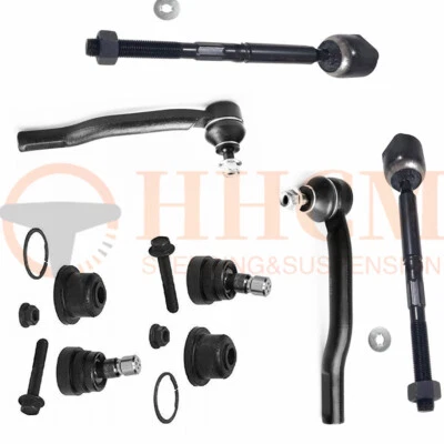 6PC Front Outer Inner Tierods, Lower Ball Joint SET For 2007-2011 Nissan Versa Foto 1 de 2