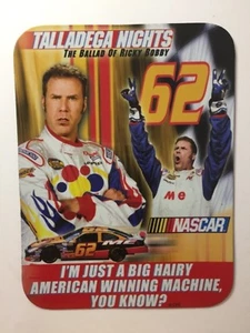 NASCAR Talladega Nights Magnet Big Hairy American Winning Machine Ricky Bobby - Picture 1 of 2