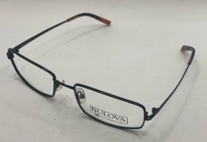 BULOVA EYEGLASSES FRAMES ONLY OLD CITY BLACK/BROWN PINSTRIPE FULL RIM 54-18-140 - Picture 1 of 8