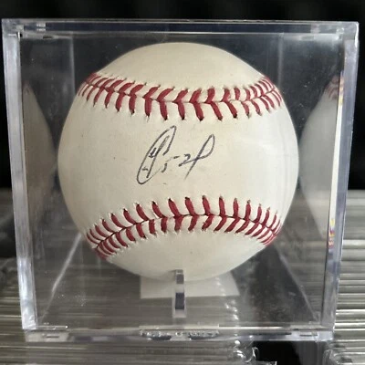 Autógrafo de béisbol firmado por Yoenis Céspedes MLB auténtico certificado de autenticidad 2014 Oakland A’s Foto 1 de 4