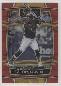 2022 Panini Select Concourse Red Prizm /199 Rodolfo Castro #7 Rookie RC