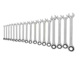 GEARWRENCH 85890-02 18 Pc 72-Tooth 12 Point Ratcheting Combo Metric Wrench Set - Picture 1 of 7