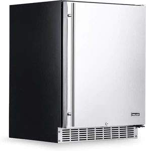 24" Built-In 160 Can Outdoor Beverage Fridge in Weatherproof Stainless Steel wit - Picture 1 of 12
