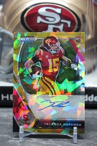 2021 Panini Prizm Draft Picks RC Talanoa Hufanga No.DPA-THU San Francisco 49ers - Picture 1 of 2