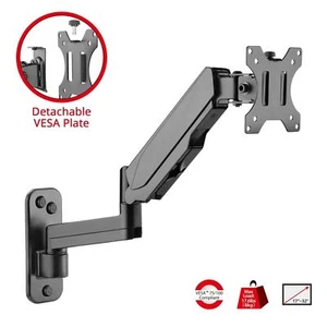 Montaje de pared de resorte de gas de aluminio de alta calidad SIIG CE-MT2L12-S1 - monitor único - Imagen 1 de 6