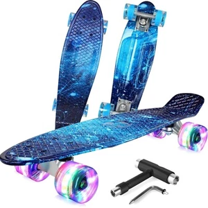 LED Mini Cruiser Skateboard für Kinder und Teens - Sicherer Fahrspaß - Bild 1 von 2
