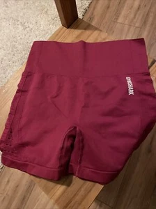 Pantaloncini Gymshark Energy senza cuciture barbabietola taglia grande - Foto 1 di 4