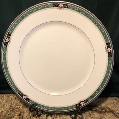 Plato de cena MIKASA SERENA JADE 10,5” • ¡COMO NUEVO! • Verde y Rosa • MÁS DISPONIBLE Foto 1 de 4